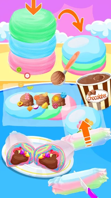 Cotton Candy Ice Cream Burrito Screenshots