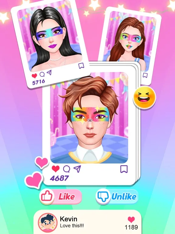 Rainbow Makeup iPad  Screenshots