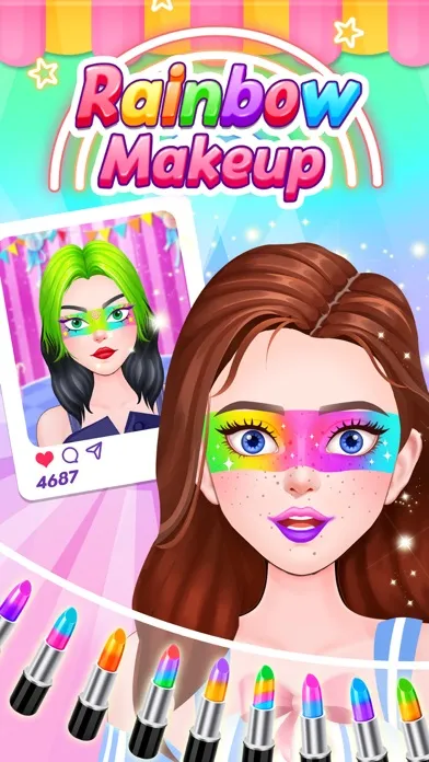 Rainbow Makeup Screenshots