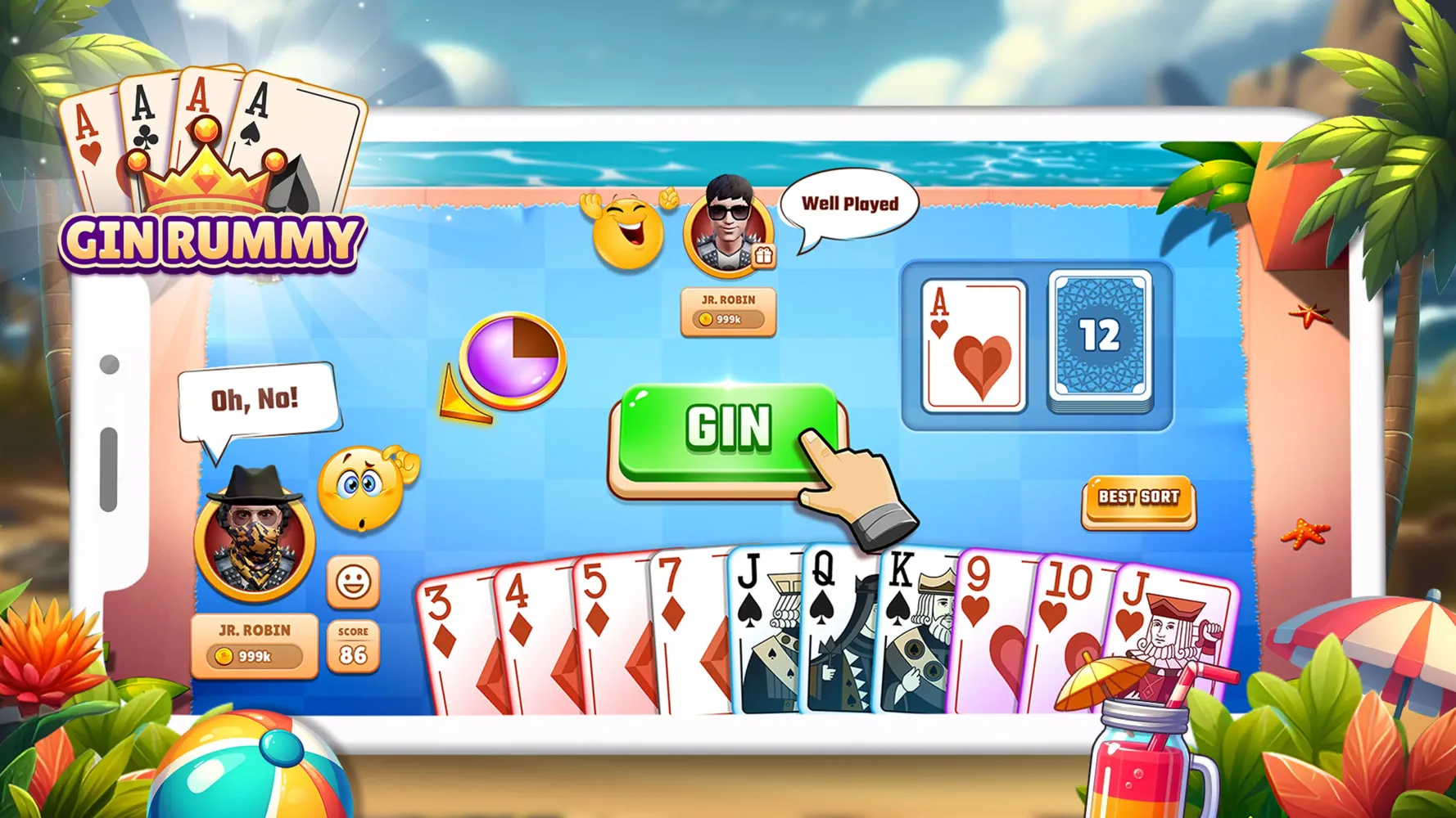 Tongits Club Offline Card Game سکرین شاٹس