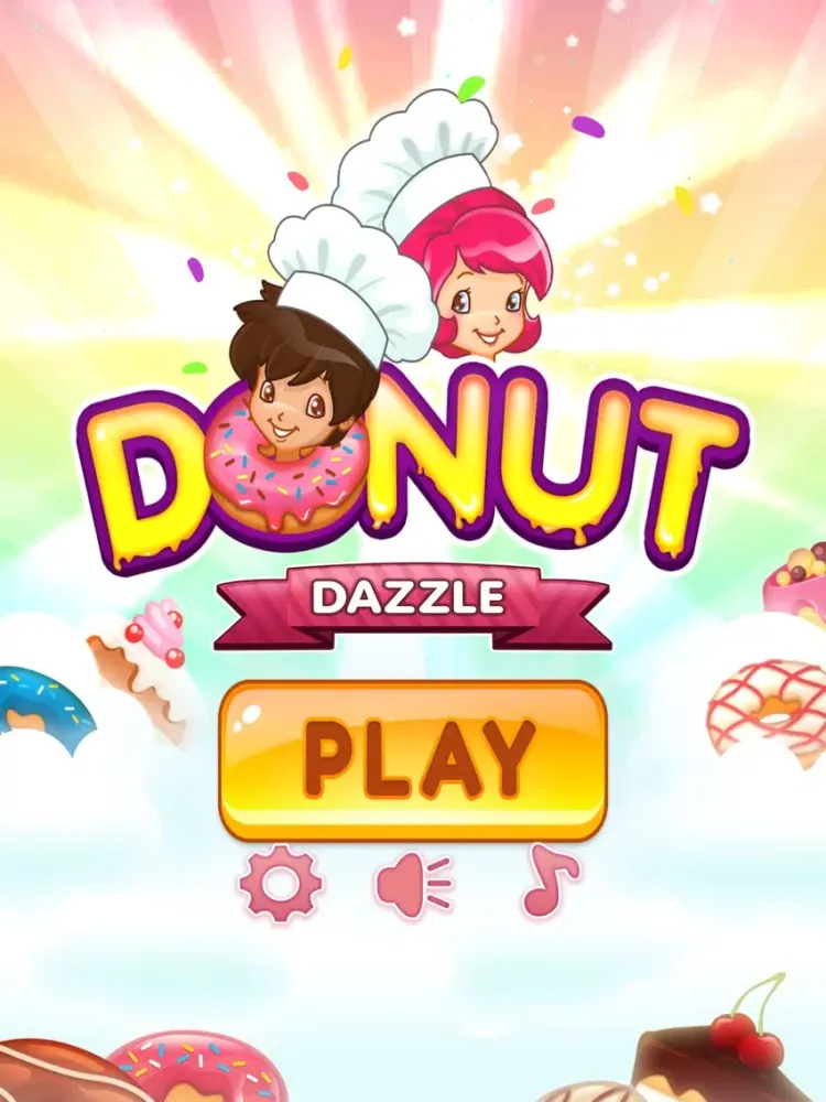 Donuts Puzzle Match 2 iPad  Screenshots