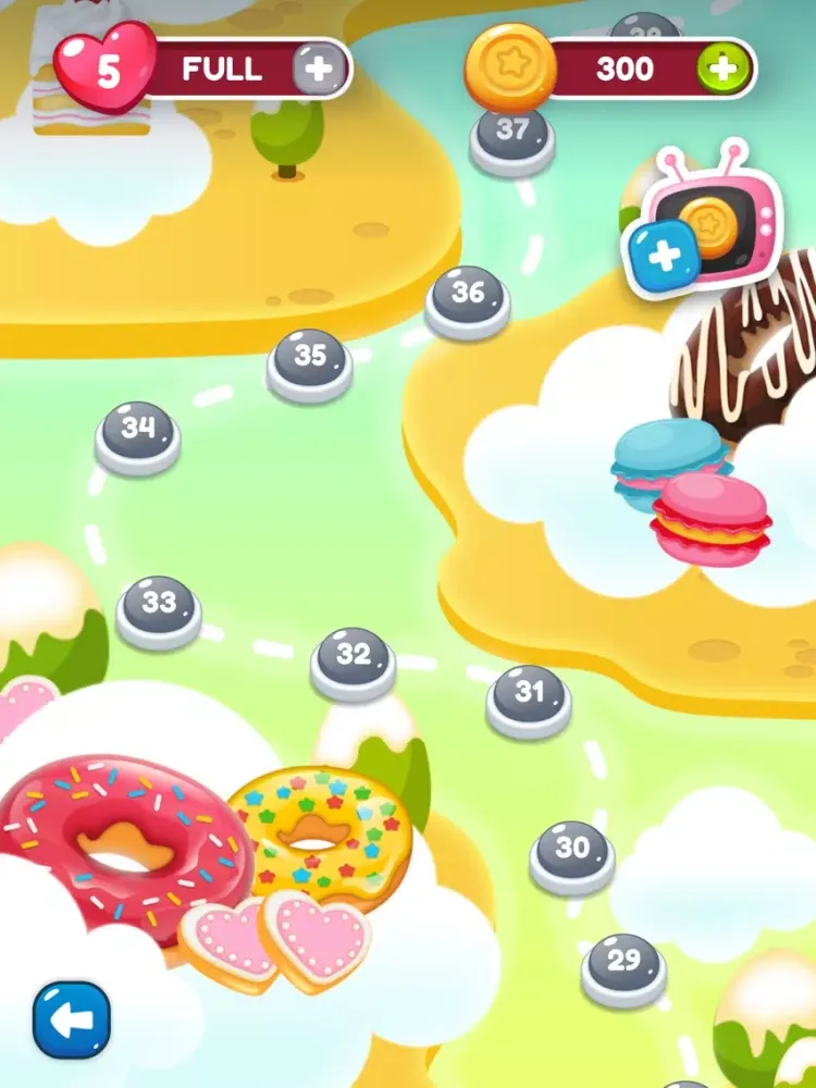 Donuts Puzzle Match 2 iPad  Screenshots