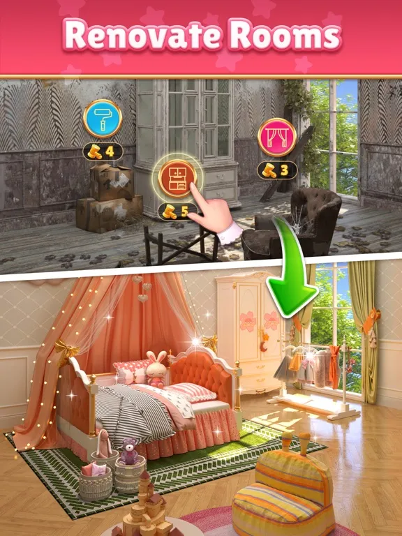 Capturas de tela do Tile Match - Manor Decor iPad 
