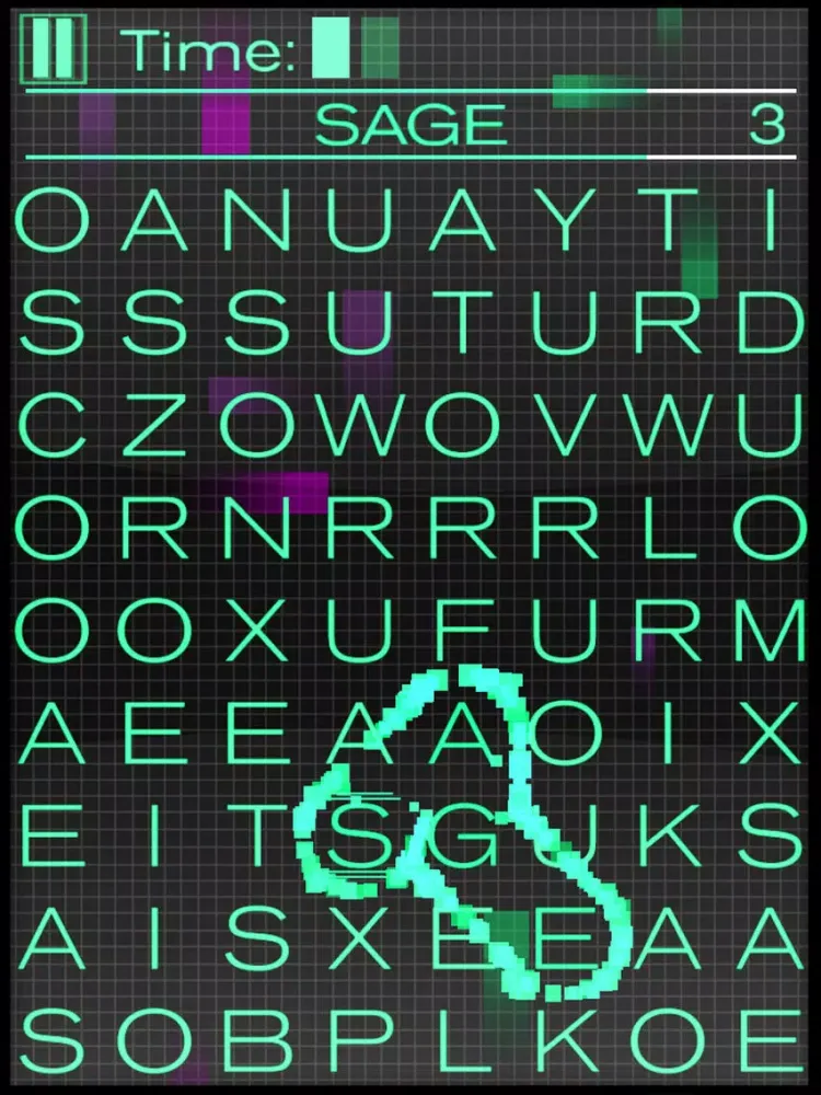 Ảnh chụp màn hình của Illuminated Words Zero iPad 