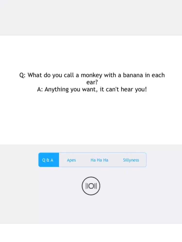 Capturas de tela do Monkey Jokes - Best, cool and funny jokes! iPad 