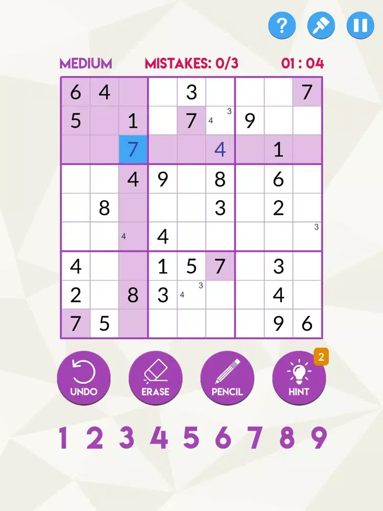 ภาพหน้าจอของ SUDOKU - Deluxe iPad 