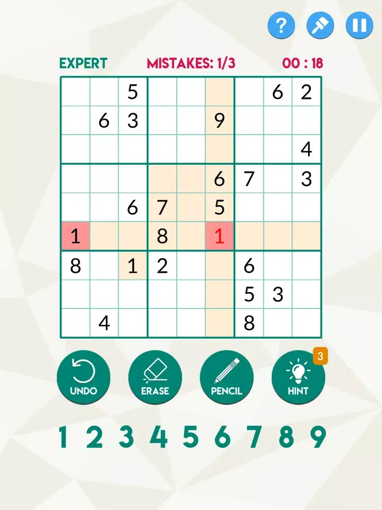 ภาพหน้าจอของ SUDOKU - Deluxe iPad 