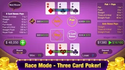Three Card Poker - Casino Game স্ক্রিনশট