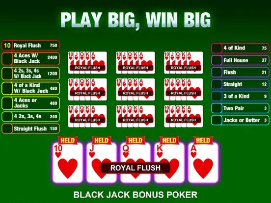 Zrzuty ekranu Video Poker Game: Multi Casino iPad 