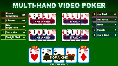 Zrzuty ekranu Video Poker Game: Multi Casino