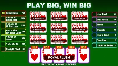 Zrzuty ekranu Video Poker Game: Multi Casino