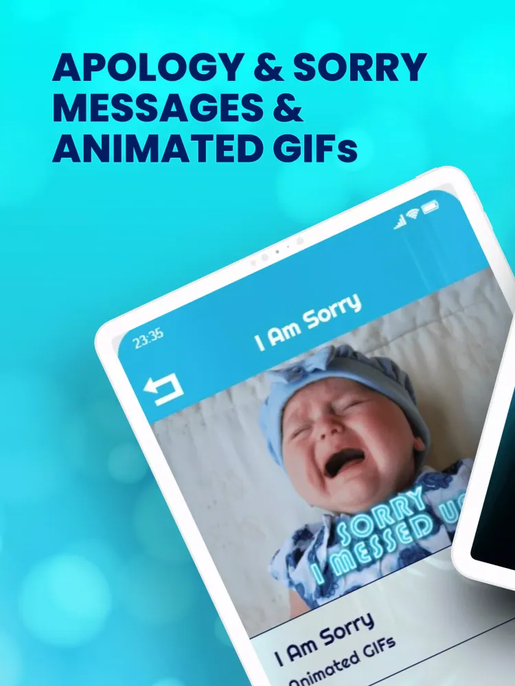 Capturas de tela do Apology Sorry Messages GIFs