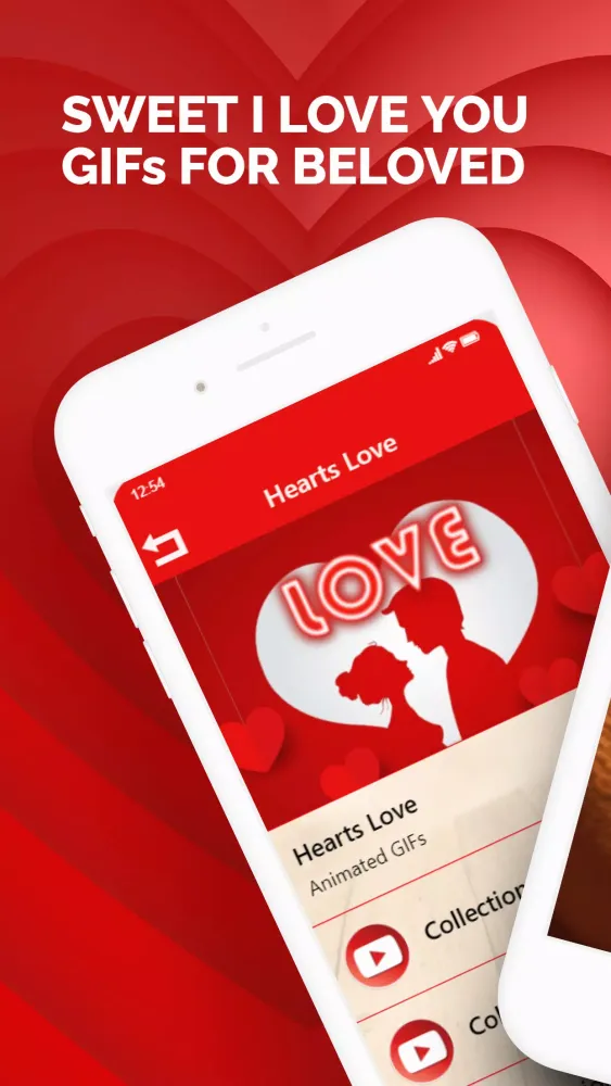 Capturas de pantalla de Hearts Love Images GIF