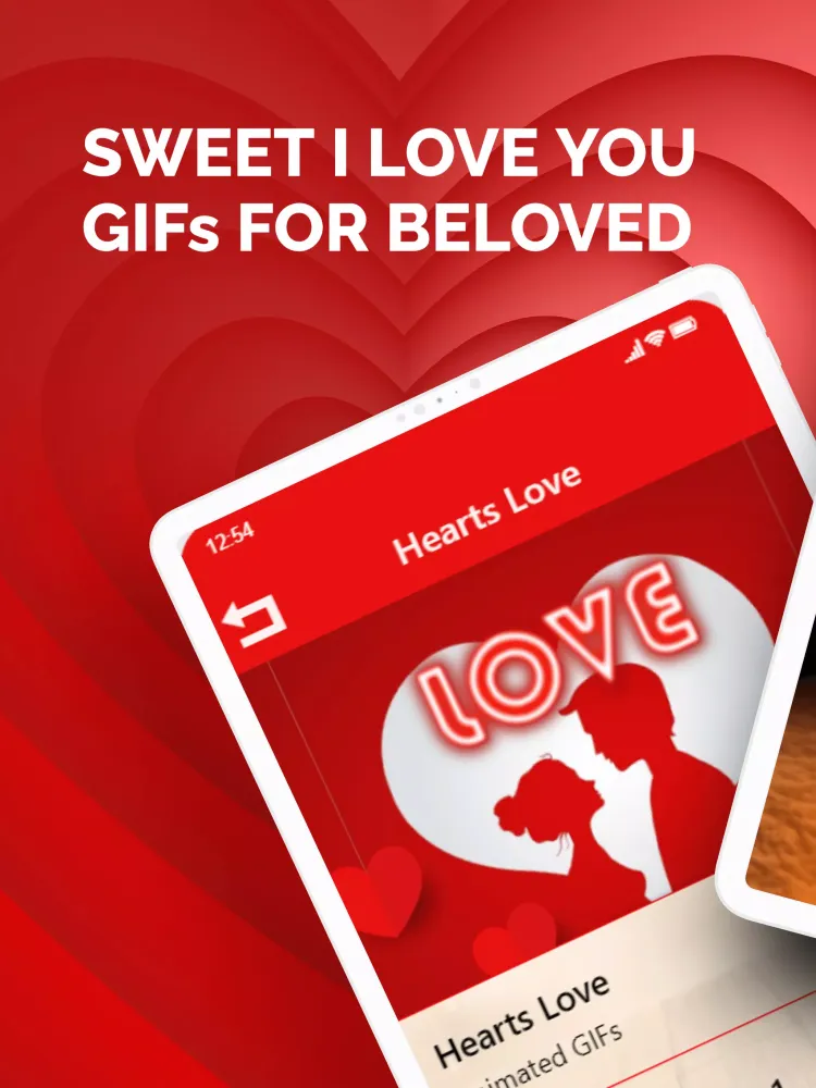 Capturas de pantalla de Hearts Love Images GIF