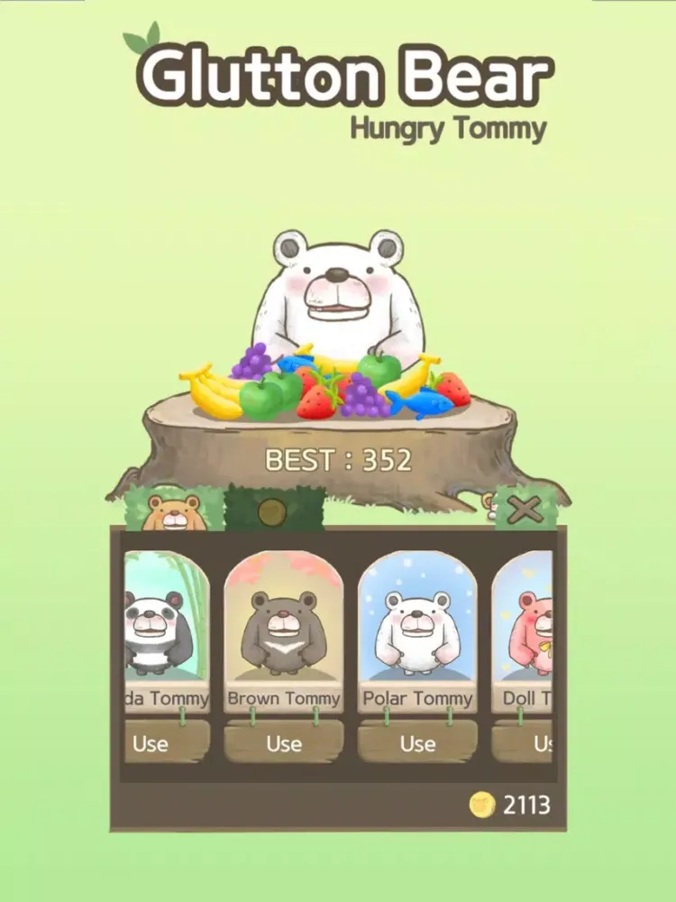 Glutton Bear : Hungry Tommy iPad  سکرین شاٹس