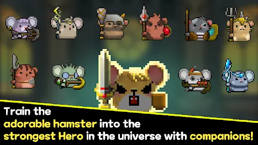 Hamster Hero - Idle RPG スクリーンショット