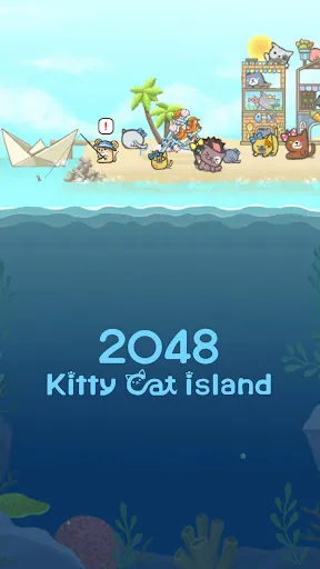 ภาพหน้าจอของ 2048 Kitty Cat Island