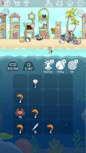 ภาพหน้าจอของ 2048 Kitty Cat Island