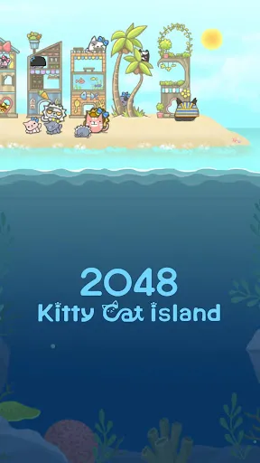 ภาพหน้าจอของ 2048 Kitty Cat Island