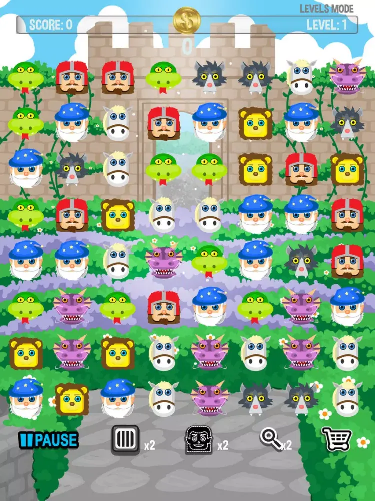 Captures d'écran de Kingdom Thrones - Crossy Magic Match Empire of Three Puzzle Game In Medieval Times - FREE iPad 