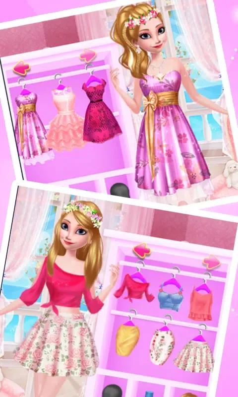 تصاویر Sisters Red Dressup Makeup