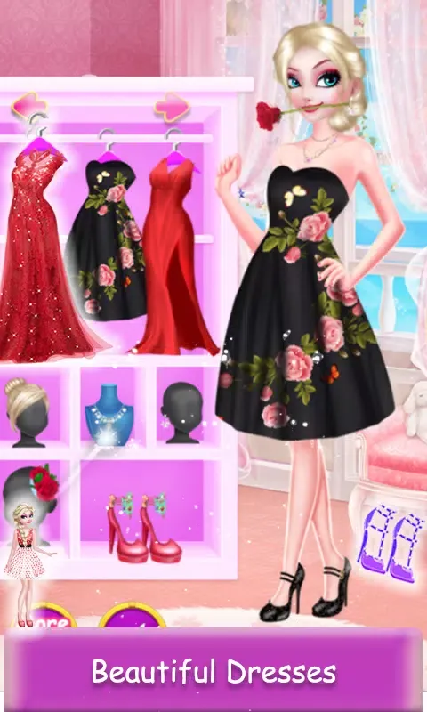 تصاویر Sisters Red Dressup Makeup