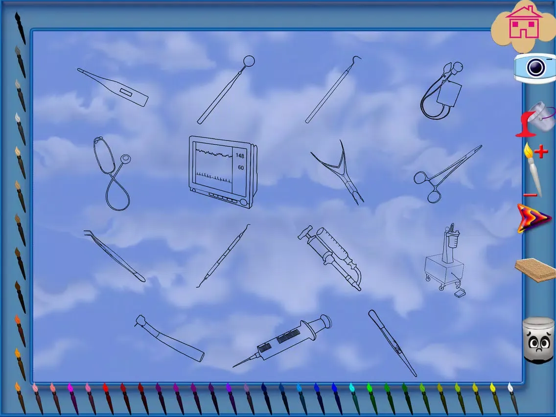Coloring MD Tools - Educational Fun Coloring Pages Learning Experience iPad  スクリーンショット