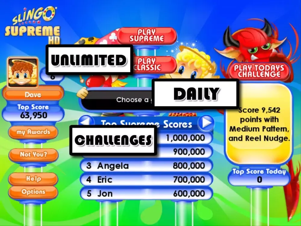Slingo Supreme HD iPad  Screenshots