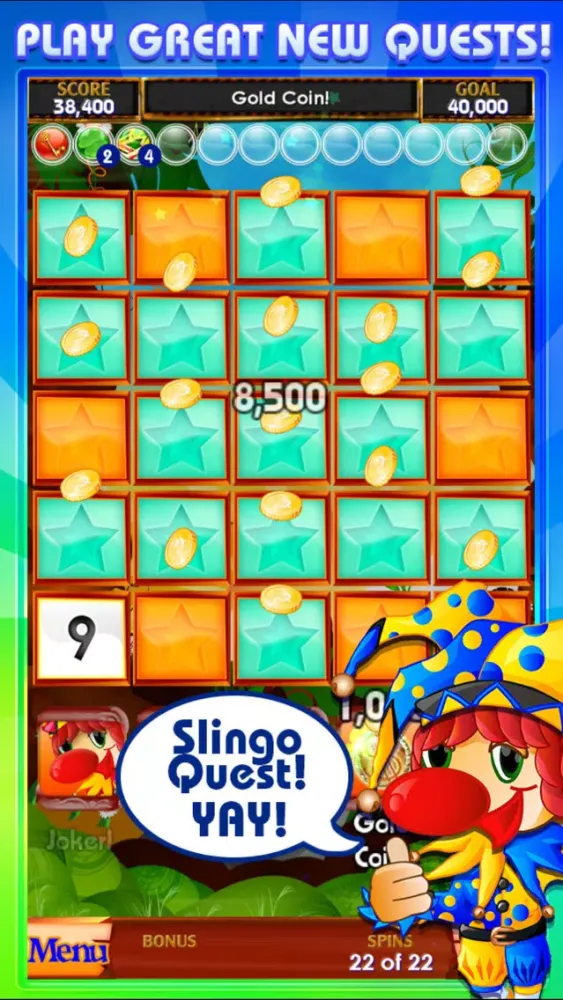 Tangkapan layar Slingo Supreme