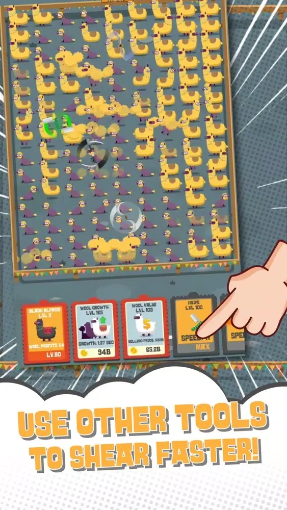 Idle Alpaca Tycoon سکرین شاٹس