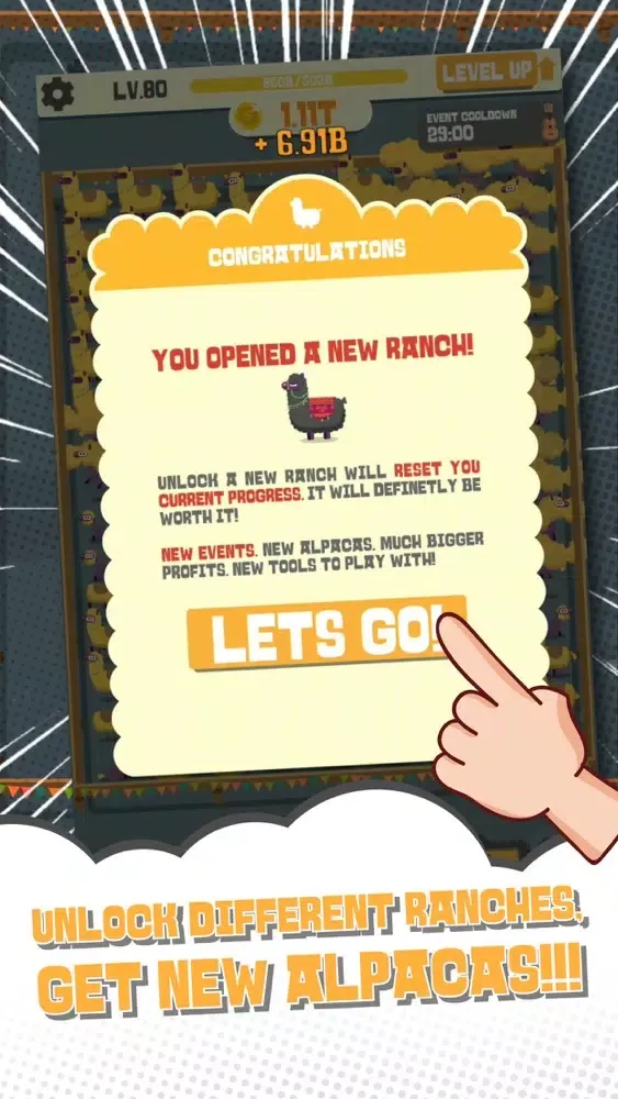 Idle Alpaca Tycoon سکرین شاٹس
