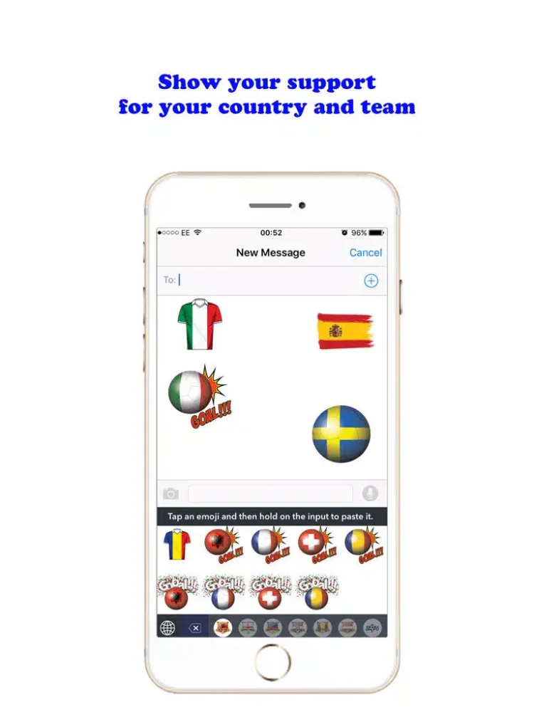 صور EuroMoji - Euro 2016 Emoji Sticker Keyboard iPad 
