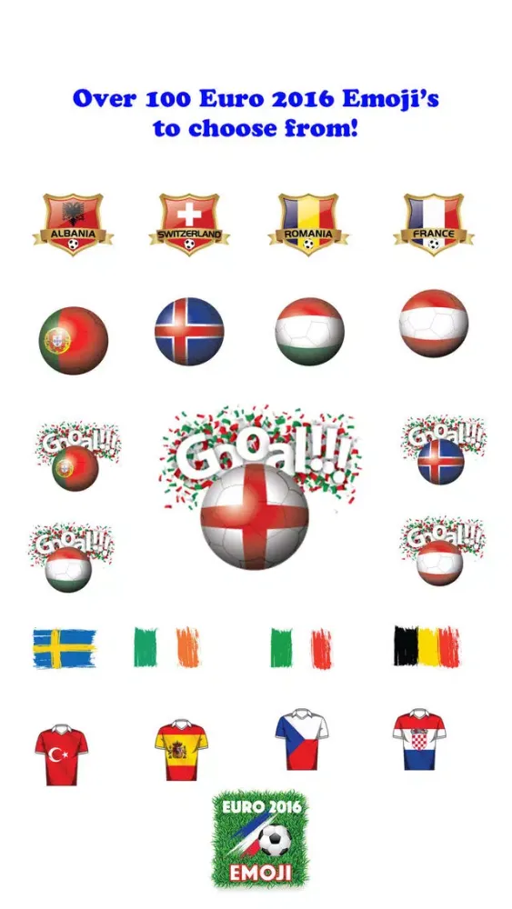 صور EuroMoji - Euro 2016 Emoji Sticker Keyboard