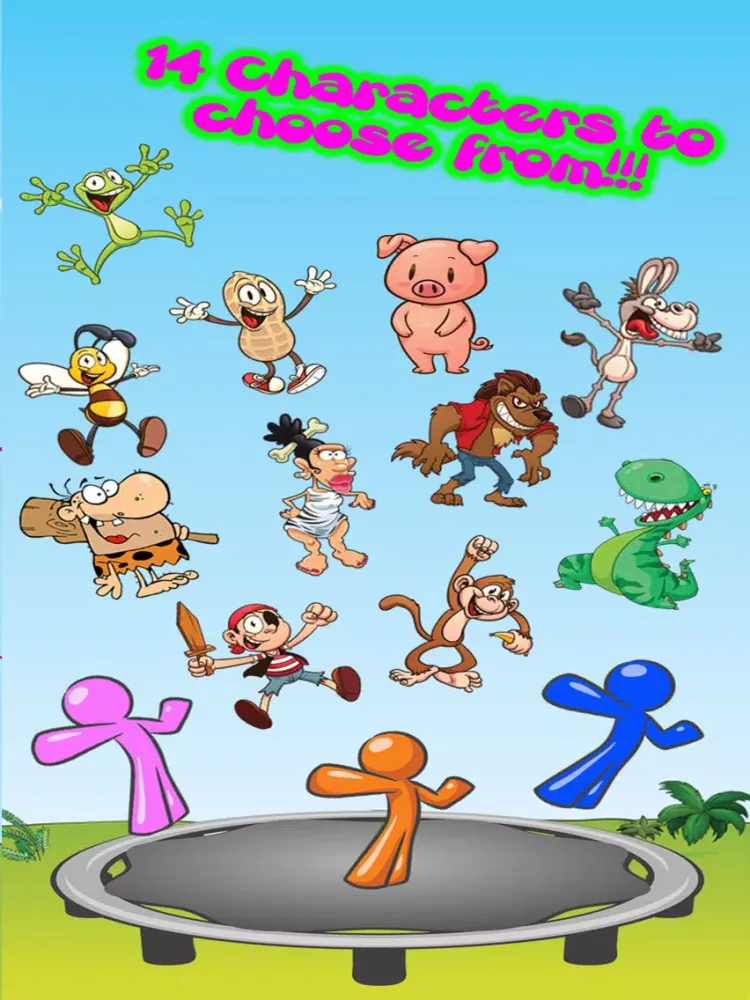 Trampoline Jump with Friends iPad 應用截圖