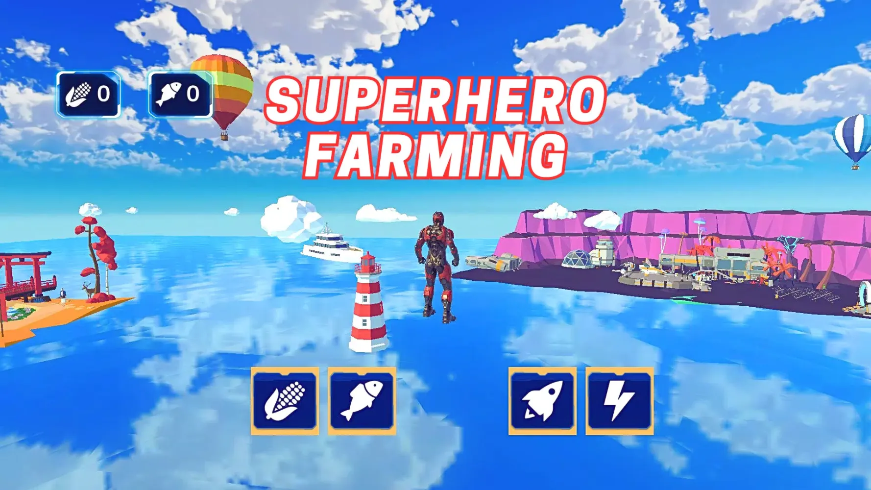 Capturas de tela do Superhero Iron Farming Man