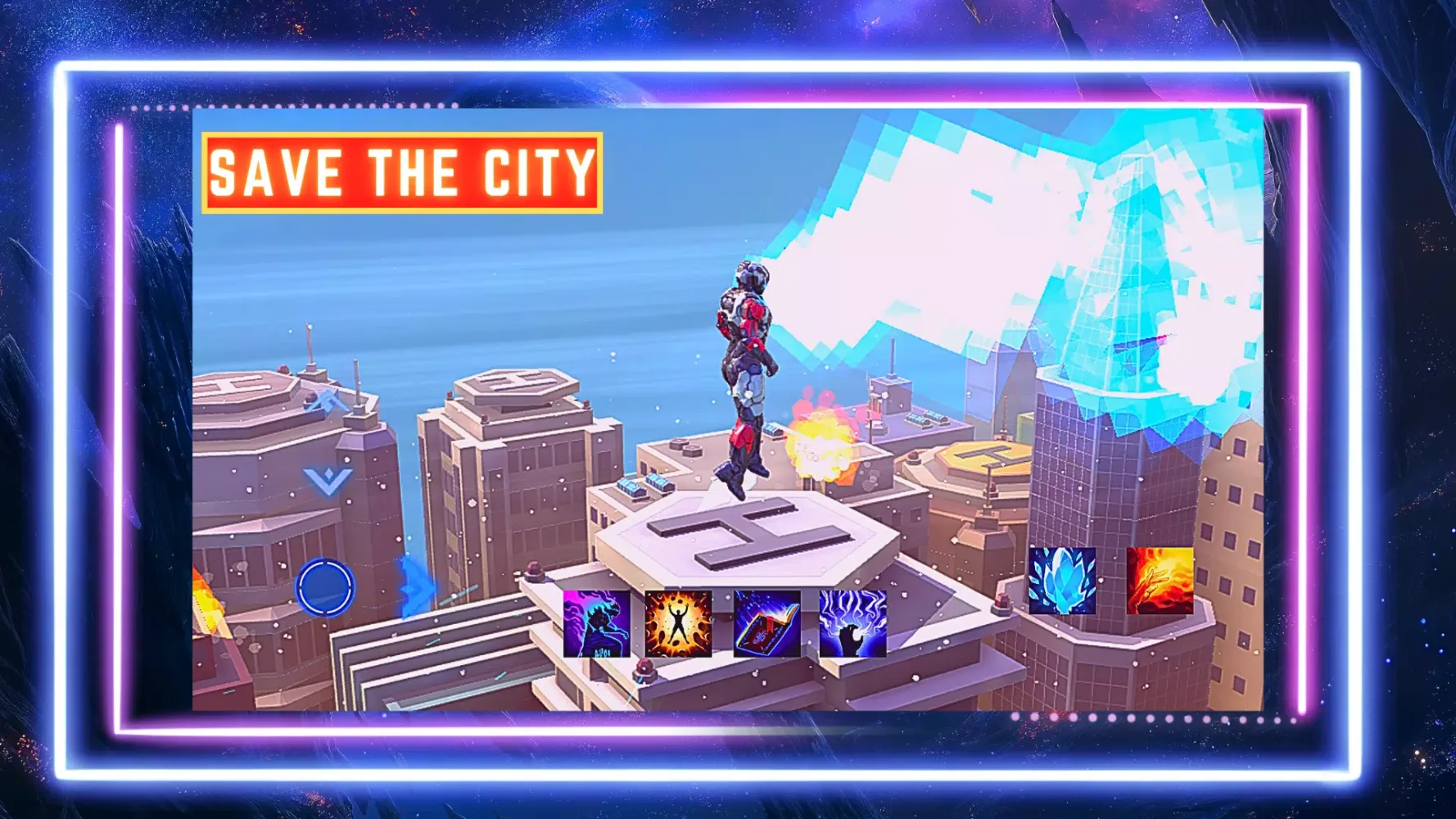 Tangkapan layar Super hero Flying iron jet man