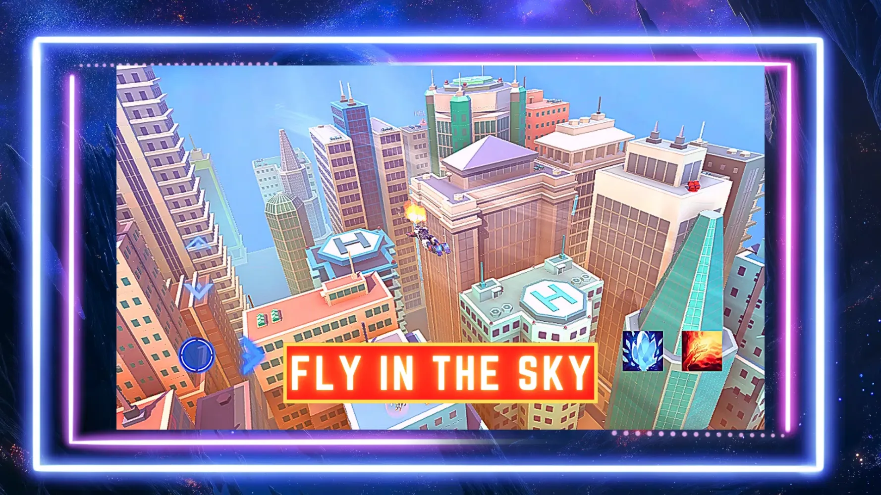 Tangkapan layar Super hero Flying iron jet man