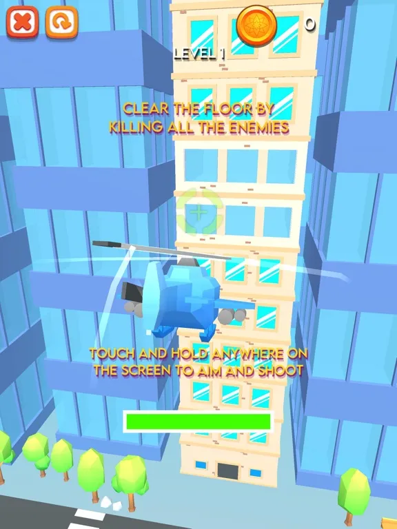 Tangkapan layar Helicopter Chopper Rage games iPad 