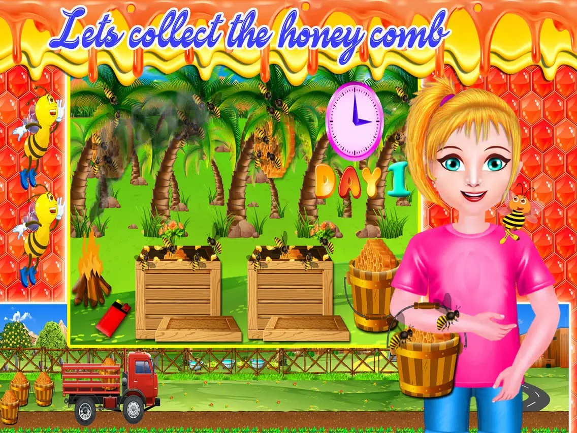 ภาพหน้าจอของ Honey Bee Farming Factory iPad 