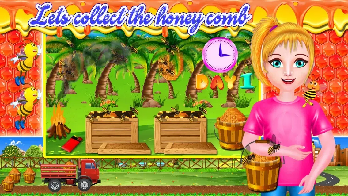 ภาพหน้าจอของ Honey Bee Farming Factory