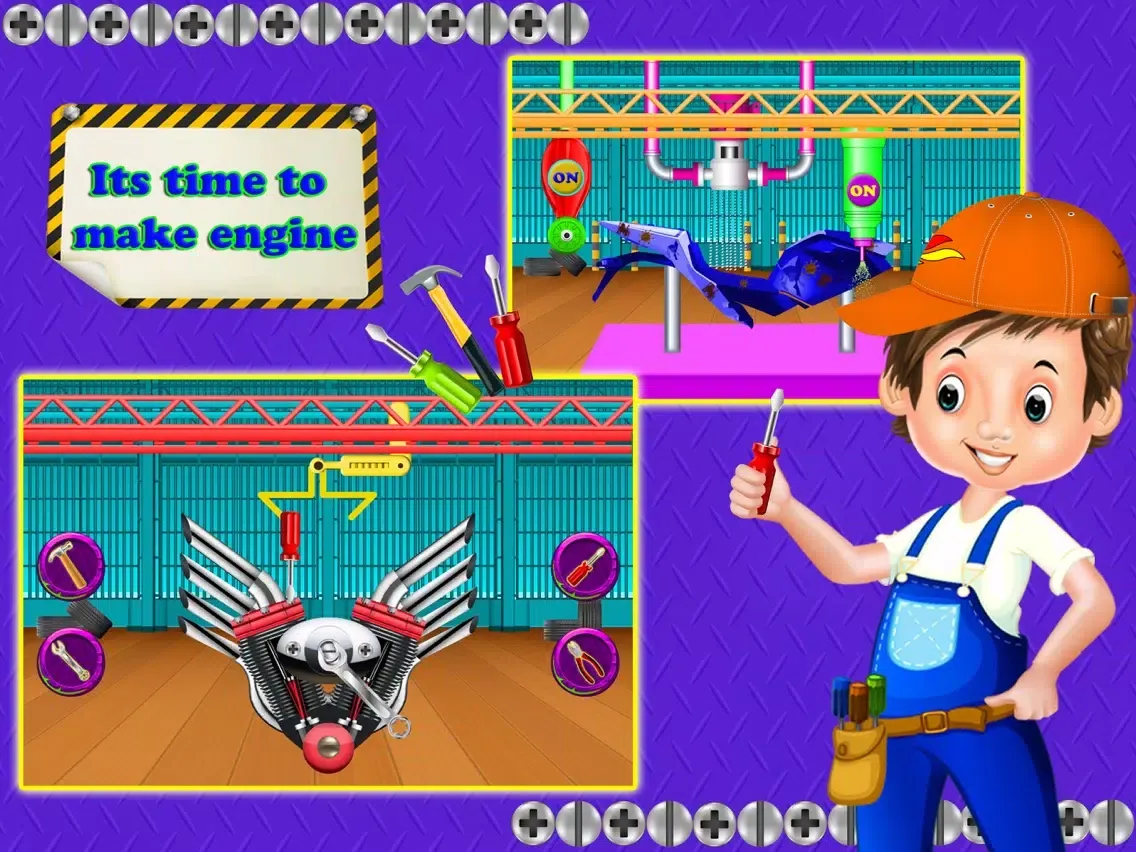 Sports bike factory simulator iPad  স্ক্রিনশট