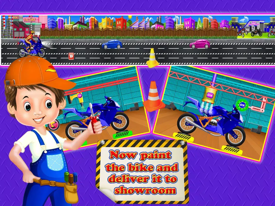 Sports bike factory simulator iPad  স্ক্রিনশট