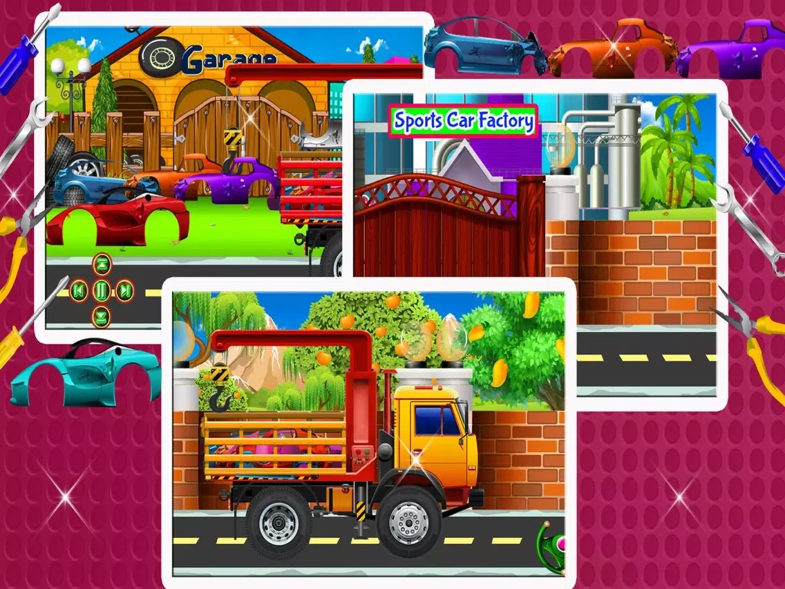 Capturas de tela do Sports Car Factory Repair Shop iPad 