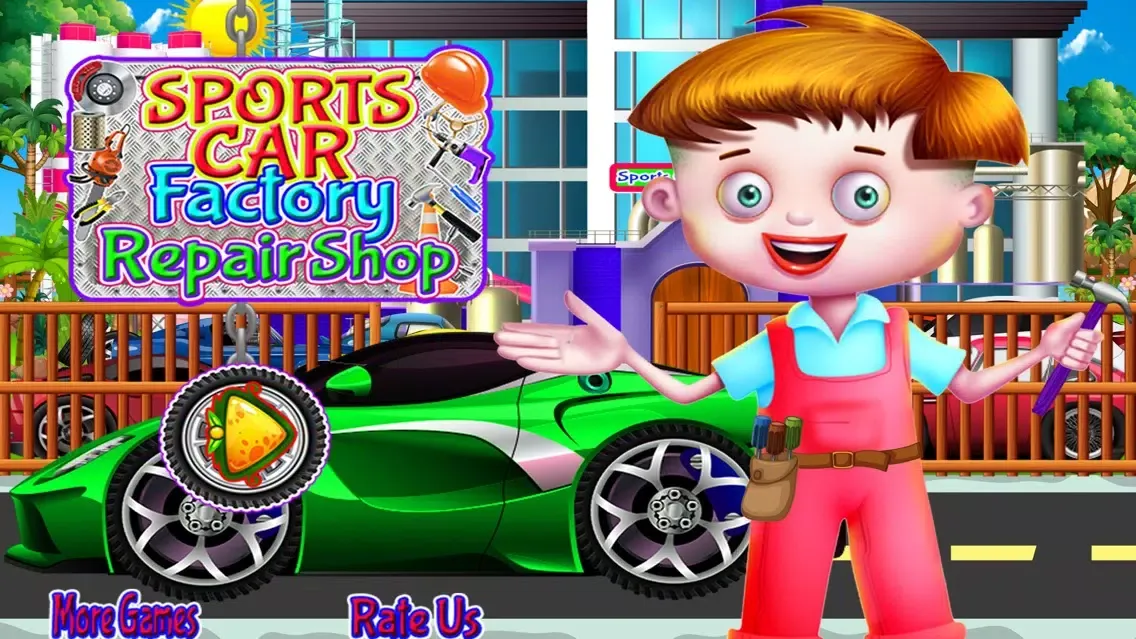 Capturas de tela do Sports Car Factory Repair Shop