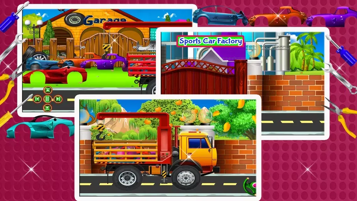Capturas de tela do Sports Car Factory Repair Shop