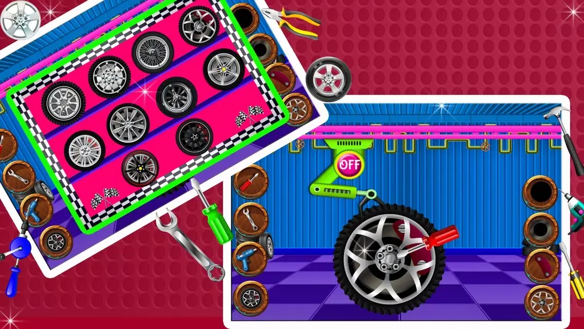 Capturas de tela do Sports Car Factory Repair Shop