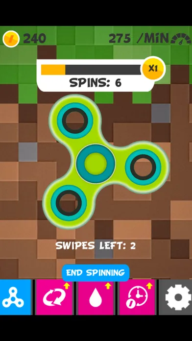 Tangkapan skrin Finger Tap Spinner