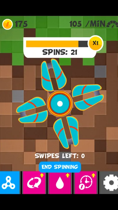 Tangkapan skrin Finger Tap Spinner