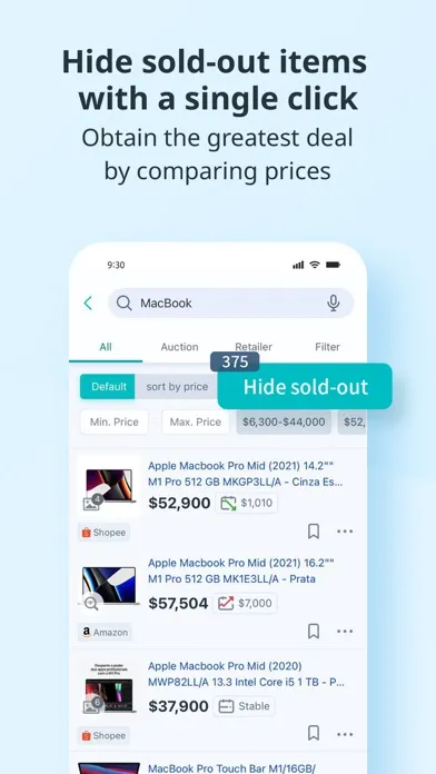 Ảnh chụp màn hình của BigGo - Best Price Comparison.