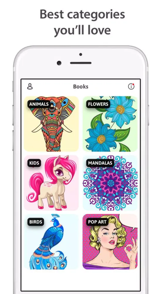 Heycolor - Coloring Book for Adults, Stress Relief应用截图